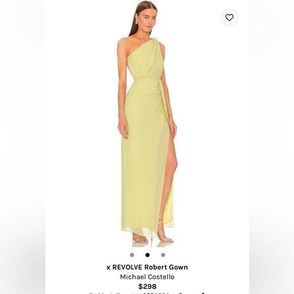 NWT-Michael Costello Revolve Robert Gown - Picture 2 of 4